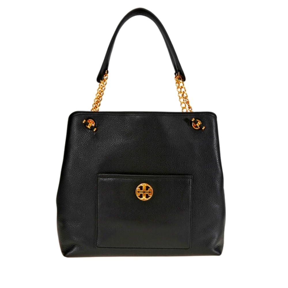 Tory Burch Chelsea Tote Handbag in Black